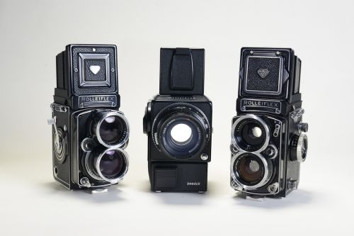 Fotoaparatas, Vintage, Juoda