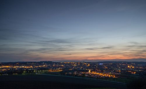 Miesto Žiburiai, Abendstimmung, Žibintai, Dusk, Panorama
