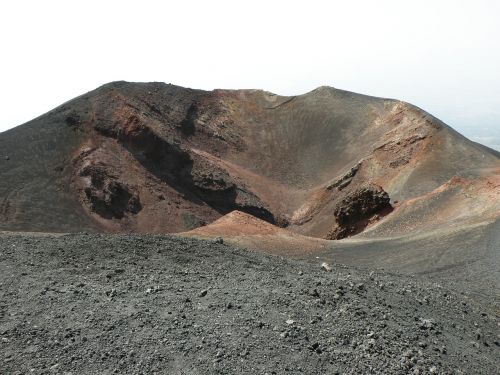 Krateris, Vulkanas, Etna, Pelenai, Šlakas