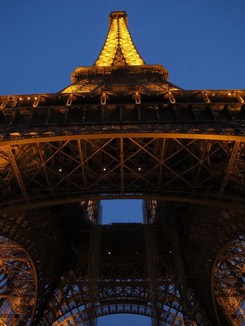 Eifelio Bokštas, Paris, Naktinis Vaizdas