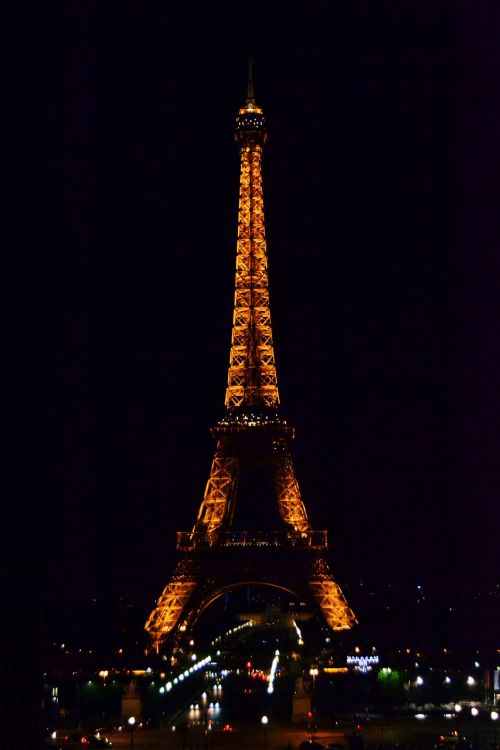 Eifelio Bokštas, Naktis, Apšvietimas, Paris, France