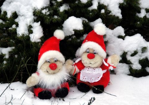 Elfai, Kalėdos, Sniegas, Žaislai, Žiema, Pušis, Kalėdų Senelis, Mielas, Naujieji Metai