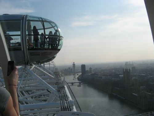 Akis, Londonas, Anglija, Miesto Panorama, Pritraukimas, Šiuolaikiška, Vaizdas Iš Akies
