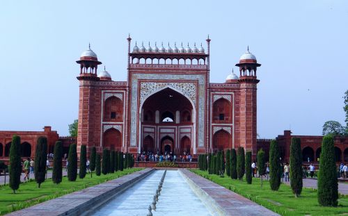Didieji Vartai, Taj Mahal, Darwaza-I-Rauza, Vidinis Vaizdas, Agra, Indija