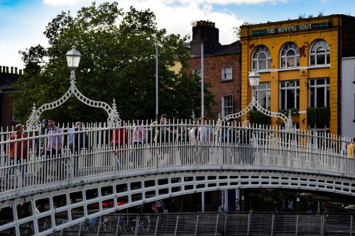Hapenny Tiltas, Bro, Pėsčiųjų Tiltas, Dublin, Airija