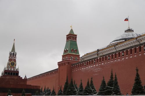 Kremlius, Moscow, Garsas, Siena, Rusija, Raudonas Kvadratas, Rusijos Vėliava, Rusų Vėliava