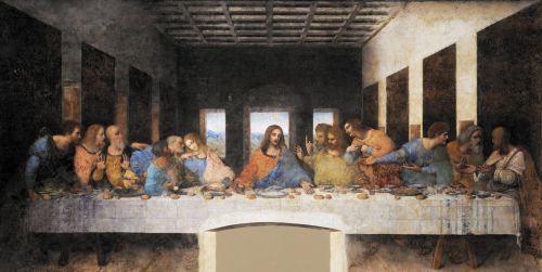 Paskutinė Vakarienė, Leonardas Da Vinčis, Jėzus, Freska, Milanas, Dažymas, Šventoji Malonės Malė, Bažnyčia