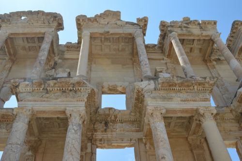 Turkija,  Senovės & Nbsp,  Graikija,  Efesas,  Efes,  Biblioteka,  Griuvėsiai,  Efeso Biblioteka
