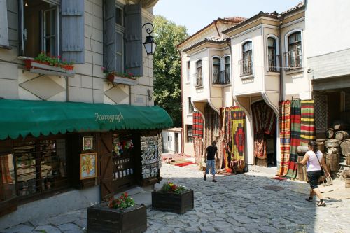 Senamiestis, Plovdiv, Bulgarija, Gatvė, Regioninis, Vietos, Parduotuvės