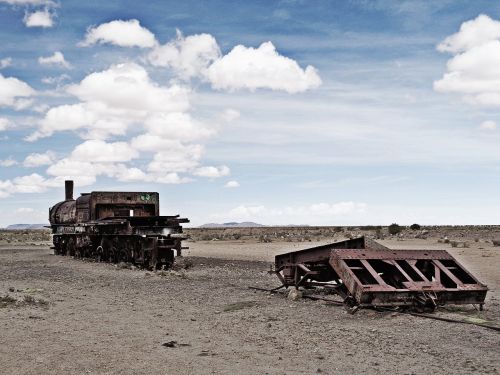 Salar De Uyuni, Traukinių Kapinės, Bolivija, Uyuni