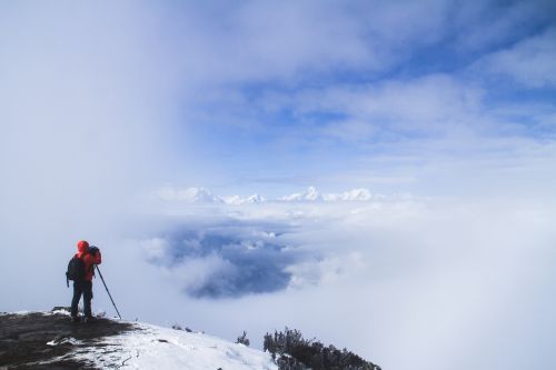 Kraštovaizdis, Peizažas, Bulių Kalnas, Kalnas, Sniegas, Fotografija