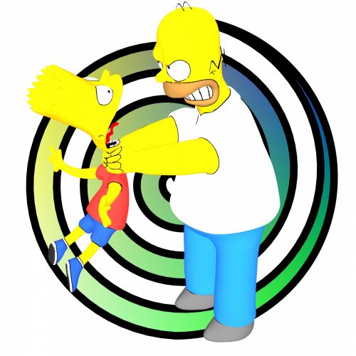 Simpsonai,  Homeras,  Animacinis Filmas,  Branduolinė,  Gamintojas,  Matinis & Nbsp,  Groening,  Geltona,  Gyvenimas,  Televizija,  Tėvas,  Animatorius,  Animacija,  Bart,  Triušis,  Lapė,  Karikatūristas,  Kovos,  Strangling,  Simpsonai
