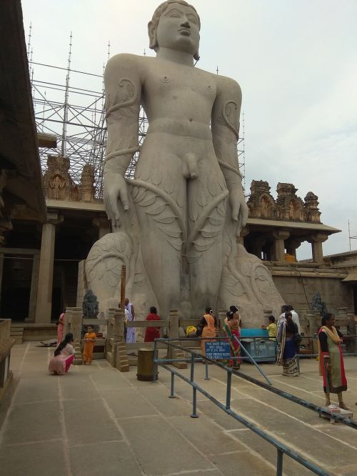 Gommaṭteśvaros Statula, Bahubali, Shravanabelagola