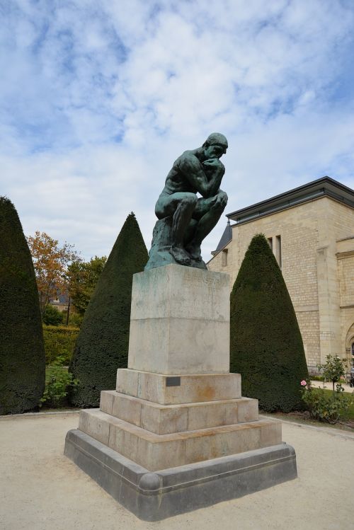 Mąstytojas,  Rodinas,  Paris,  Skulptūra,  Klasikinis,  Dangus,  Debesys