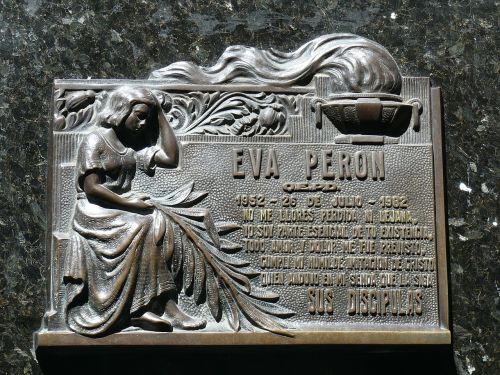 Eva Perono Kapas, Eva Perón, Kapinės, Buenos Airės
