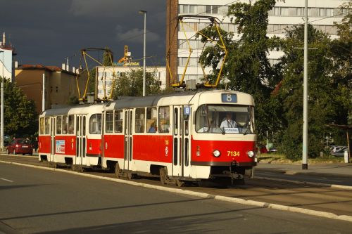 Tramvajus, Transportas, Prague, Miestas, Gatvė, Viešasis Transportas
