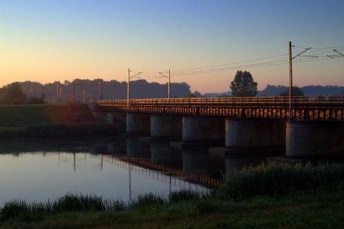Viadukas, Tiltas, Geležinkelis, Rytas, Opolė, Kanalas, Palengvėjimas, Architektūra, Transportas, Kelias, Geležinkelio Linija