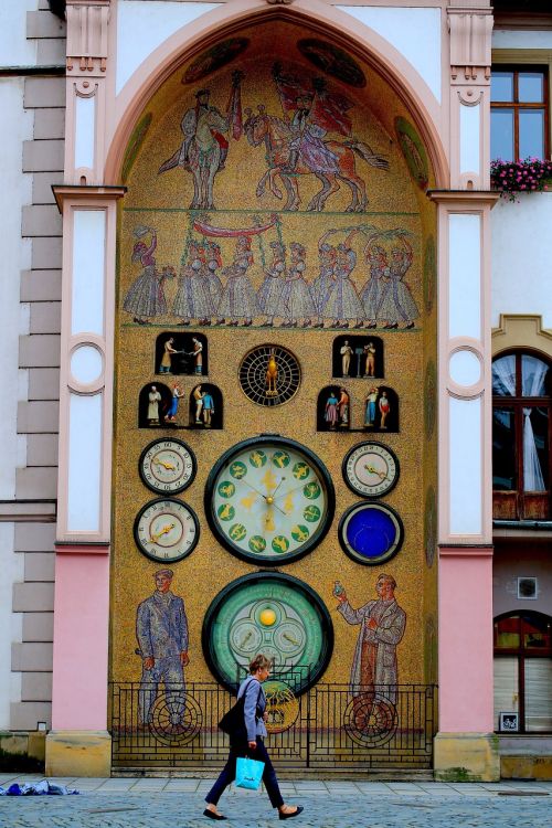 Moteris Vaikščiojo Laikrodžio Bokštu, Čekų, Centrinė Europa