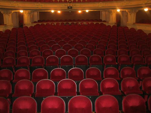 Teatras, Sėdimosios Vietos, Auditorija, Lūkesčiai, Galimybė, Raudona, Kėdė