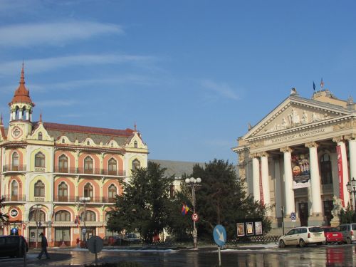 Teatras, Romanija, Transilvanija, Centras, Oradea, Crisana, Pastatas, Miestas