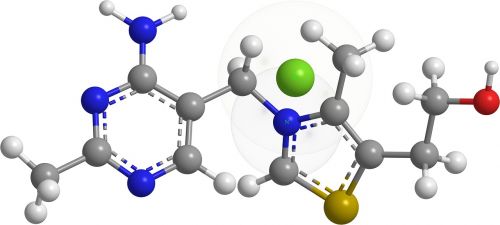 Tiaminas, Azoto Bazės, Organinė Chemija, Molekulės, 3D
