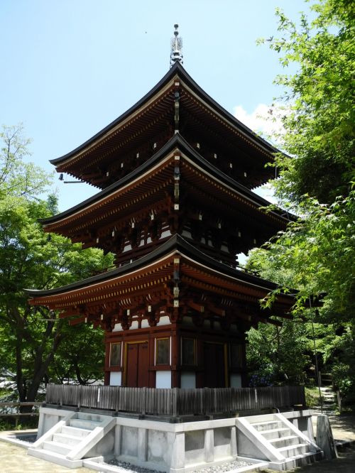Trijų Aukštų & Nbsp,  Pagoda,  Okadera,  Mediena,  Japonija,  Trijų Aukštų Pagoda