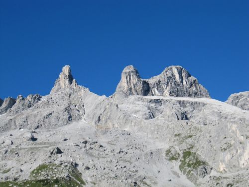 Trys Bokštai, Montafon, Vorarlbergas, Austria, Alpių, Rokas
