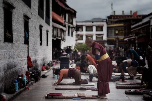 Tibetas, Jokhang, Šventykla, Lhasa, Tibetietis, Budistinis, Malda, Budizmas, Vienuolynas