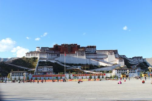 Tibetas, Potalos Rūmai, Kinija, Lhasa, Kraštovaizdis, Pastatas