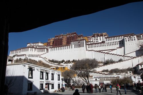 Tibetas, Lhasa, Potalas, Potala Palace, Vienuolynas, Budistinis