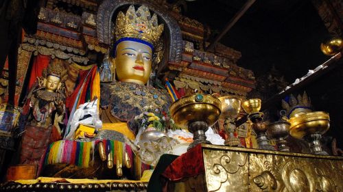Tibetas, Vienuolynas, Buda, Šventykla