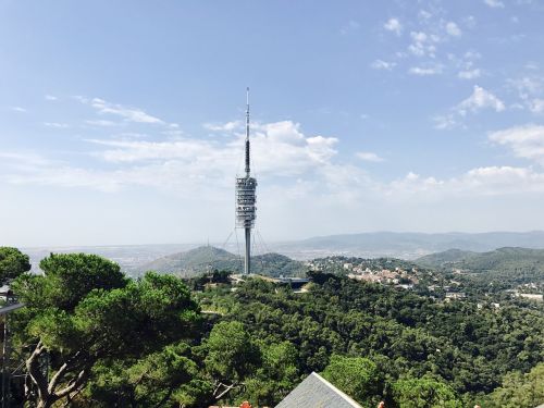 Tibidabo, Radijo Bokštas, Barcelona, Miestas, Ispanija, Lankytinos Vietos, Panorama