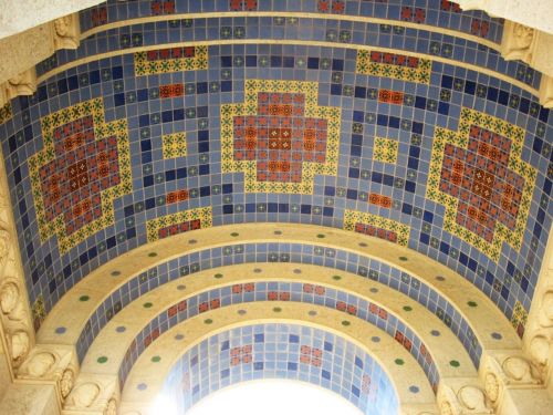 Plytelės,  Mozaika,  Arka,  Katalina,  Sala,  Architektūra,  Plytelių Mozaika - Wrigley Memorialas