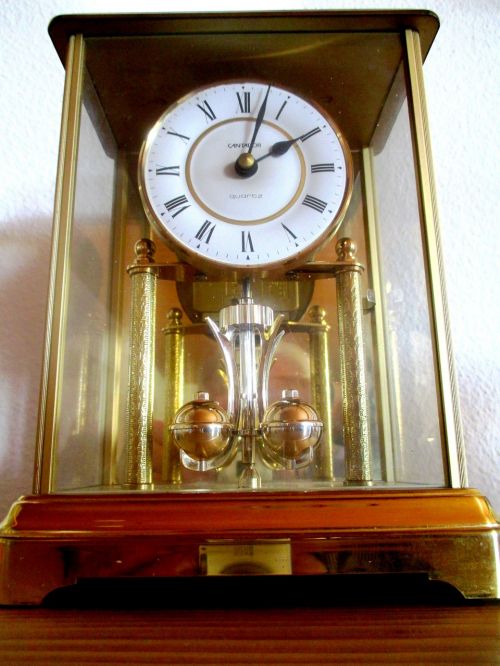 Laikas, Laikrodis, Stalo Laikrodis, Senelio Laikrodis, Auksinis, Kvarco Laikrodis, Romėniški Skaitmenys