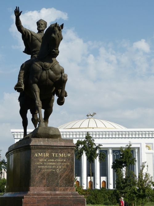 Timur, Timur Tamerlan, Statula, Paminklas, Reiter, Jojimo Figūros Herojus, Tashkent, Uzbekistanas