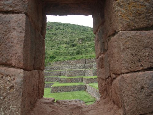 Tipon, Cusco, Peru, Inca, Architektūra, Lango Vaizdas, Akmuo, Senas, Istorija