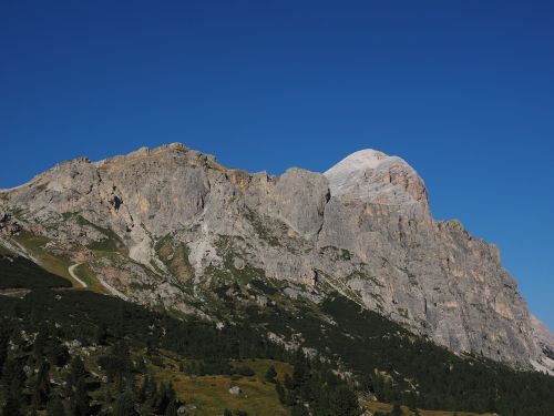 Tofana De Rozes, Kalnas, Kalnai, Passo Falzarego, Praeiti, Falzarego Pass, Dolomitai, Italy, South Tyrol
