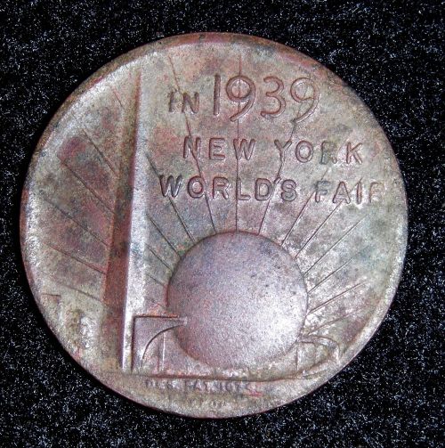 Simbolis, Moneta, Pasaulio Mugė, Šviesus, Senas, 1939