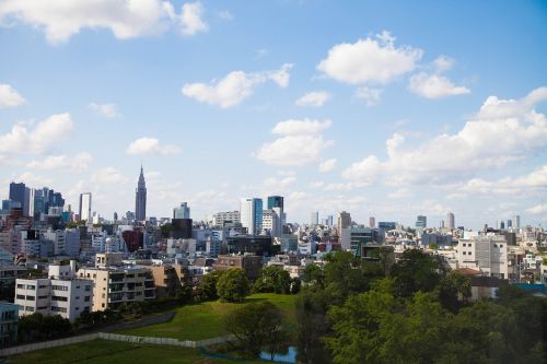 Tokyo, Miesto Panorama, Japonija, Panorama, Asija, Scena, Didmiestis, Dangus, Pastatai, Bokštas, Centro