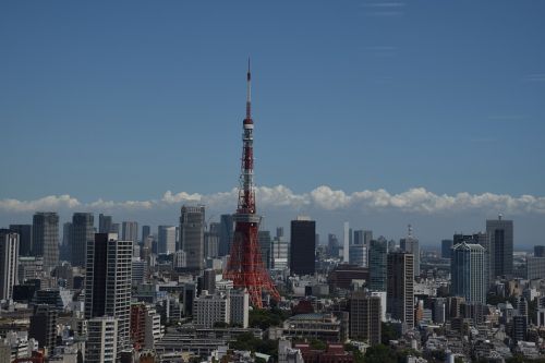 Tokijo Bokštas,  Tokyo,  Japonija,  Miestas,  Miesto Panorama