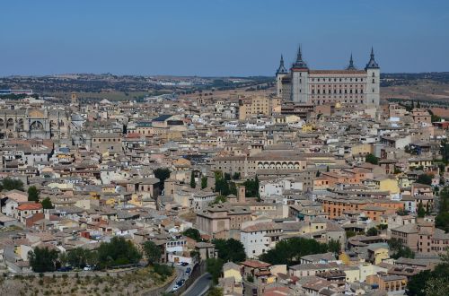 Toledo, Ispanija, Senamiestis, Architektūra, Panorama, Miestas, Miesto Panorama, Bokštas, Pastatas, Orientyras, Miesto, Vaizdingas, Peizažas, Centro, Metropolis, Pastatai, Didmiestis