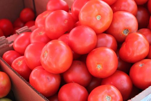 Pomidoras, Daržovės, Vaisiai, Sveikas, Ekologiškas, Natūralus, Mityba, Salotos, Raudona, Turgus, Ūkininkų Turgus, Dėžė