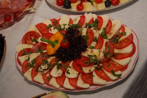 Pomidoras,  Mozzarella,  Starteris,  Valgyti
