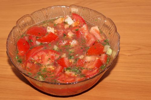 Pomidorų Salotos, Pomidorai, Frisch, Sveikas, Skanus, Maistas