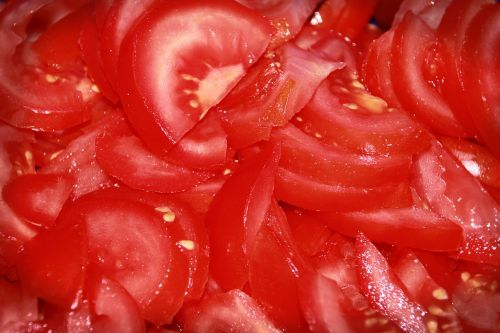 Pomidorai, Salotos, Raudona, Valgyti, Maistas, Frisch, Sveikas, Skanus, Ispanų, Maistas