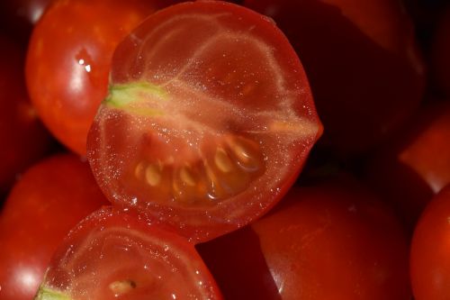 Pomidorai, Prinokę, Griežinėliais, Sultingas, Raudona, Daržovės, Sveikas, Valgyti