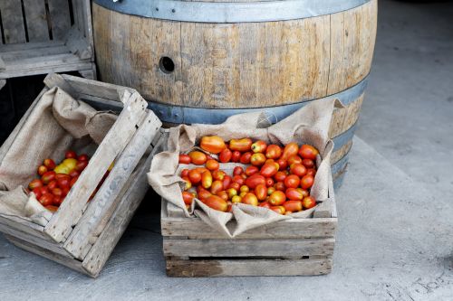 Pomidorai, Daržovės, Maistas, Sveikas, Turgus, Krepšeliai, Cilindras