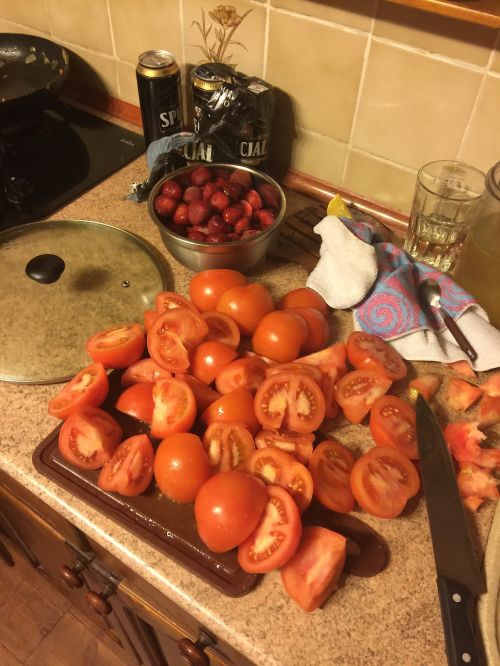 Pomidorai, Pomidorų Grietinėlė, Pomidorų Sriuba, Virimo, Virtuvė, Sriuba, Valgymas, Vakarienė, Pomidorų Padažas