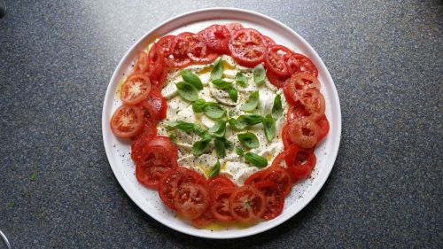 Pomidorai, Maistas, Ispanų, Raudona, Skanus, Sveikas, Pomidorų Mozzarella