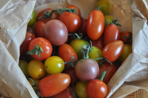 Pomidorai, Vyšniniai Pomidorai, Paveldo Pomidorai, Daržovės, Vitaminas, Bio